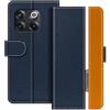 UOGNADGD Custodia in pelle Compatibile con Oneplus 10T Flip wallet cover con chiusura magnetica, supporto integrato e portacarte protezione antiurto (Blu)