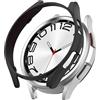 SeNool Custodia per Galaxy Watch 6 Classic 47mm, PC Cover Rigida [Durezza 9H] [Anti-Graffi] [Ultra Sottile] [Impermeabile] [Facile da Installare] Case per Samsung Galaxy Watch 6 Classic 47mm - Nero