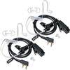 HYS Covert - Auricolari con tubo acustico PTT, per microfono e protezione del corpo, compatibili con Kenwood Baofeng BF-888S UV-5R Kenwood Walkie Talkie (2 pezzi)