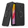 MaiJin LuluMain Compatibile con Galaxy A8+ (2018) Cover, Custodia Armor Anello Cavalletto (Funziona con Il Supporto Magnetico per Auto) Case Paraurti per Samsung Galaxy A8 Plus 2018 (Nero)