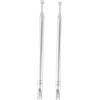 Mocturnity 2 x Antenna di ricambio per radio TV, 39 cm, 6 sezioni telescopiche