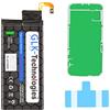 GLK-Technologies Batteria di ricambio ad alta capacità, compatibile con Samsung Galaxy S6 Edge SM-G925F / EB-BG925ABE, batteria originale GLK Technologies | batteria da 2800 mAh | con 2 set di nastri adesivi
