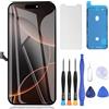 ZOETEC Schermo di ricambio per iPhone 16 Pro LCD 6.3 pollici Full HD Retina Display COF Touch Screen Digitizer Frame Assembly con kit di strumenti di riparazione, adesivo impermeabile, vetro temperato