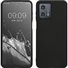 kwmobile Custodia Compatibile con Motorola Moto G53 5G Cover - Back Case per Smartphone in Silicone TPU - Protezione Gommata - nero matt