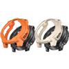 Generic AMOLED/Solar 45 mm, 2 custodie per Garmin Instinct 3 45 mm / 50 mm, in morbido TPU, antigraffio, custodia protettiva (Beige/Arancione, Garmin Instinct 3 45 mm AMOLED/Solar 45 mm)
