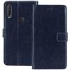 TienJueShi Blu Scuro Premium Retro Stand Portafoglio TPU Silicone Caso per Alcatel 1SE Light 4087u 6.22 inch in Pelle Case Copertina Custodia Protettiva Cover