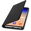 WIIUKA Custodia in vera pelle per Samsung Galaxy S20, con scomparto per carte di credito, extra sottile, colore nero