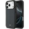 CG MOBILE Mercedes - Cover in pelle con foglie di alloro, compatibile con MagSafe per iPhone 17 Pro (blu)