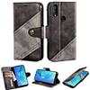 Oujietong PT Custodia per Oukitel C16 PRO Custodia Flip in Pelle PU + Cover Case in Silicone Fissa Protezione 4