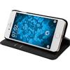 PhoneNatic Copertura di Cuoio Artificiale Compatibile con Apple iPhone 8 - Bookstyle Nero - Cover + Pellicola Protettiva