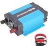 SolaMr 300W Inverter di Potenza a onda Sinusoidale pura da 12V DC a 220/230/240V AC Converter con Porte di Ricarica USB 1 A e prese AC per Sistemi Montati su Veicoli e Sistemi Domestici - 300W