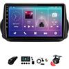BOJONTN 9 Pollici Doppio DIN Android 12 Autoradio,per Fiat Fiorino Qubo 2008-2017,con Car Play Telecamera Posteriore Comandi al Volante Bluetooth GPS FM Radio WiFi AM USB (Size : Y20 2+32G)