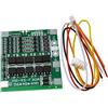 Reland Sun BMS 4S 30A 14.4V Balancer PCB 18650 Lipo Li-ion Battery Protection Board LiFePO4 4S BMS bilanciamento circuito di ricarica PCM (4S 3.7V verde)