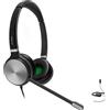 Global Teck Worldwide GTW Yealink YHS36 Duo Cuffie cablate da collegarsi a Deskphone, PC/Mac, Softphones - Funziona con team, Zoom, RingCentral, 8x8, Vonage, Bonus Microfibra inclusa