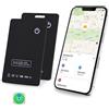 LBPRT Airtag Wallet Tracker sottile 1,6 mm, ricaricabile Air Tag Card funziona con Apple Find My APP