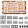 Nivithi Kit viti VESA/montaggio TV (nero/ferro) M4/M5/M6/M8+Rondelle/Distanziali.Compatibile con staffe a parete e TV Standfüße, viti di ricambio universale