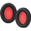 SINOWO Cuscinetti di ricambio per cuffie Anker Soundcore Life Q10, Q10, Life 2 Neo BT, cuscinetti auricolari con memory foam per isolamento acustico, morbida pelle proteica (nero rosso)