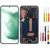 SwarKing Display digitale TFT di ricambio compatibile con Samsung Galaxy S22 Plus (senza impronte digitali), display LCD Touch Screen Digitizer montaggio con strumento di riparazione
