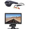 Dynavsal Monitor per auto TFT LCD da 7 pollici + Super HD doppia fotocamera ausiliaria parcheggio fotocamera impermeabile visione notturna luce freno telecamera posteriore per VW Crafter 2017 MAN TAG dal 2017