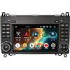 Erisin 8 Core 4GB+64GB Android 16.0 Autoradio per Mercedes Benz Classe A/B W169 W245 Sprinter Vito Viano GPS Navigatore Supporto senza fili CarPlay Android Auto WiFi 4G DSP Bluetooth USB DAB+ FM Radio
