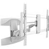 Xantron TOPLINE-464-W - Supporto da parete per monitor TV 37-70, completamente mobile, estraibile, girevole, girevole, ultra piatto, colore: Bianco