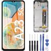 ZOETEC Schermo di ricambio per Samsung Galaxy A23 5G SM-A236B SM-A236M SM-A236U SM-A236U1 6,6 pollici LCD Display Touch Screen Digitizer montaggio completo con telaio, set di strumenti di riparazione