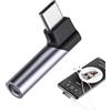 Qyljeiwred Adattatore per cuffie USB C, connettore jack per cuffie tipo C, cavo jack audio tipo C, chip Hi-Fi, da USB C a dongle da 3,5 mm per tablet