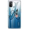 Mixroom - Cover Custodia Case In TPU Silicone Morbida Sfondo Trasparente Per Motorola Moto G31 / G41 Fantasia Iniziali Lettera A con fiori