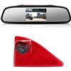 Berlingan 〔Kit telecamera per retromarcia〕4.3'' Specchio Retrovisore + Obiettivo da 12 mm CMOS Telecamera posteriore per auto HD 3° freno per Opel/Vauxhall Movano/Renault Master/NV400