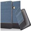 Cadorabo Custodia Libro per Xiaomi MAX 2 in AZZURRO SCURO NERO - con Vani di Carte, Funzione Stand e Chiusura Magnetica - Portafoglio Cover Case Wallet Book Etui Protezione