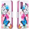 AIFILLE Custodia per Samsung Galaxy S20 Fe Portafoglio Donna Farfalla Blu Bianca Antiurto Protettiva Flip Premium PU Pelle Silicone Bumper Cover a Libro con Porta Carta di Credite Supporto Funzione