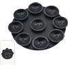 Jongyumo Forte ventosa in silicone per telefoni cellulari, 8 ventose rotonde (4,3 cm di diametro), supporto portatile, ideale per rubinetti auto, scrivanie e pareti del bagno