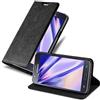 Cadorabo Custodia Libro per Samsung Galaxy J5 2015 in NERO DI NOTTE - con Vani di Carte, Funzione Stand e Chiusura Magnetica - Portafoglio Cover Case Wallet Book Etui Protezione
