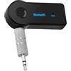 Generic Adattatore AUX da 3,5 mm, convertitore wireless AUX a , trasmettitore MP3 multifunzionale da 2,3 x 2,5 x 1,1 cm, accessorio per lettore musicale, dispositivo elettronico per auto, compatibile per