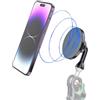 Lupholue Supporto magnetico per telefono, adattatore per treppiede rotante con foro da 1/4 Compatible with iPhone 16 15 14 13 12 Plus Pro Max Mini Series, Selfie Stick