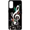 Mixroom - Cover Custodia Back case In TPU Silicone Morbida Per Motorola Moto g85 5G Fantasia Chiave di violino N786