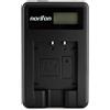 Norifon NP-BY1 LCD USB Caricatore per Sony HDR-AZ1 Fotocamera e Altro