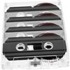 BESPORTBLE Nastri Audiocassette Vuoti per Progetti DIY e Insegnamento in Plastico Stile Retrò 4 Pezzi da 60 Minuti per Registrazione Messaggi Chiari