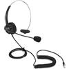 BE-TOOL Cuffie telefoniche con microfono, cuffie fisse con jack RJ11, cuffie con cancellazione del rumore per telefoni Yealink Grandstream da ufficio