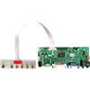 LIRDJCRXL Kit Monitor Scheda Controller LCD, Compatibile Con Cabinet Arcade1Up, Compatibile Con Raspberry Pi DV170YGZ-N10 DV170YGM-N10 Compatibile Con HDMI+VGA+DVI, Accessori TV(Without HDMI cable)