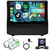 iSpchen Android 13 Autoradio per Ford Fiesta 2009-2014 con Carplay Android Auto, Doppio Din Radio 9 Pollici TouchScreen Schermo GPS Navigation WiFi Bluetooth Veicolo Backup Telecamere 2G+32G
