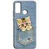 Mixroom - Cover Custodia Back case In TPU Silicone Morbida Per OnePlus Nord N100 Fantasia Gattino nel Taschino L1153