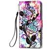 HopMore Cover a Libro per Xiaomi Poco X3 NFC/Poco X3 PRO Cover in Pelle con Silicone Morbido Custodie Disegni Custodia Pelle Antiurto Accessori Portafoglio Leather Flip Case - Fiore Rosa