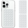 iyanzi Confezione da 2 custodie in silicone a doppia faccia con ventosa staccabile per iPhone e cellulari Android, supporto forte adesione per selfie e video, trasparente