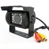CCVE System Telecamera a COLORI retromarcia visione notturna per auto camper con staffa retrocamera 18 led per facilitare le manovre di parcheggio - Colore Nero