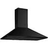 Teka CAMPANA DBB 90 NEGRO Motor doble, E, 380m3, 44dB, 3 velocidades, pulsantes, 2 incandescentes, piramidal negro 90cm