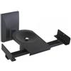 Techly Coppia Staffe Speakers a Parete fino a 25kg Nero
