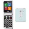 Brondi CELLULARE BRONDI FLIPPER DUOS VERDE ACQUA METAL ITALIA