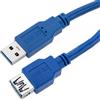 Techly Cavo Prolunga USB 3.2 Superspeed A maschio/A femmina 0,5m Blu
