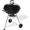 Weber Barbecue Carbonella Weber 1502061 COMPACT KETTLE D57 Nero